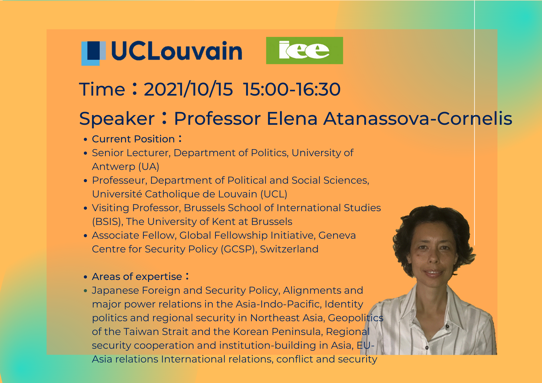 Professor Elena Atanassova-Cornelis