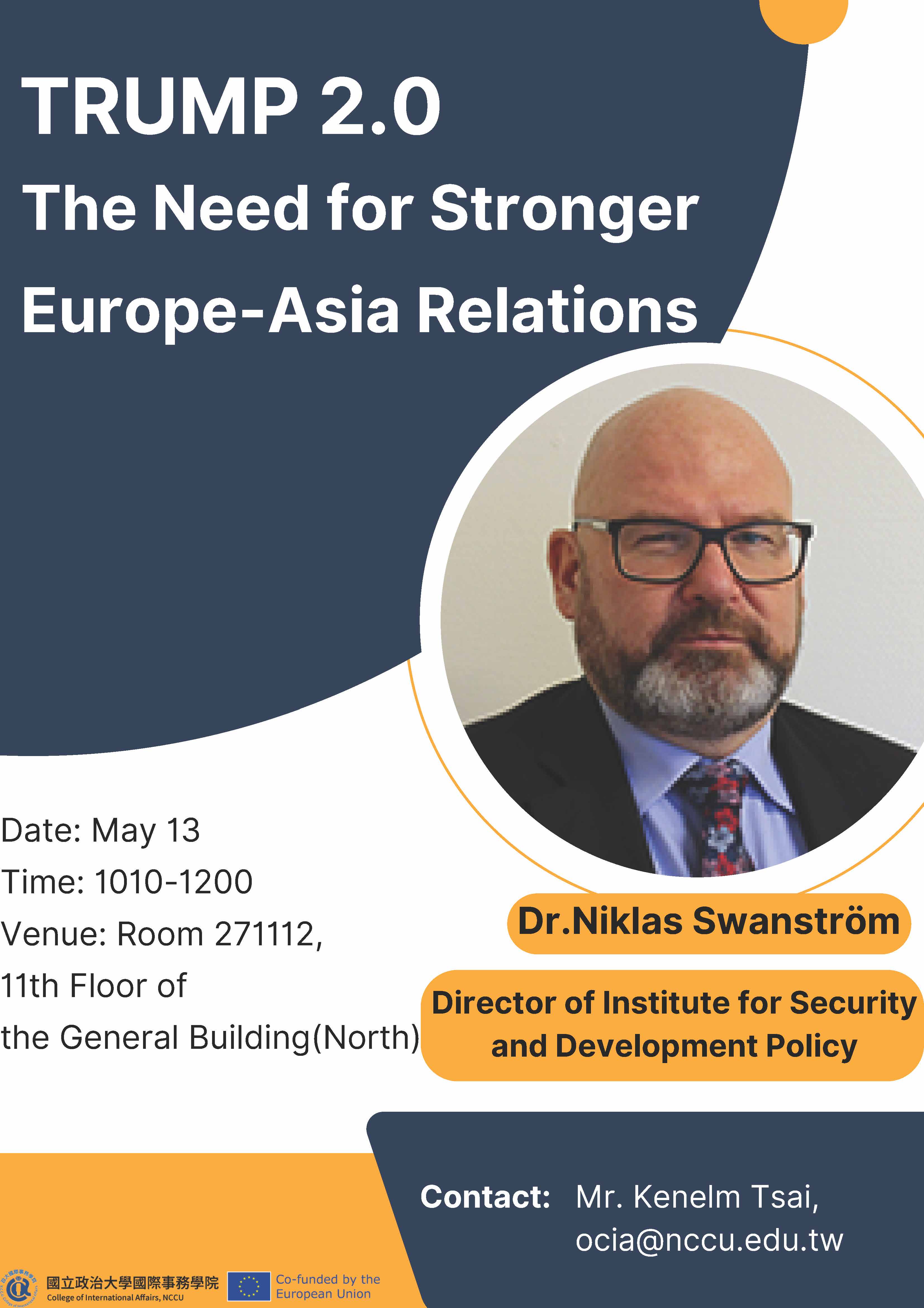 【演講活動】Trump 2.0: The Need for Stronger Europe-Asia Relations