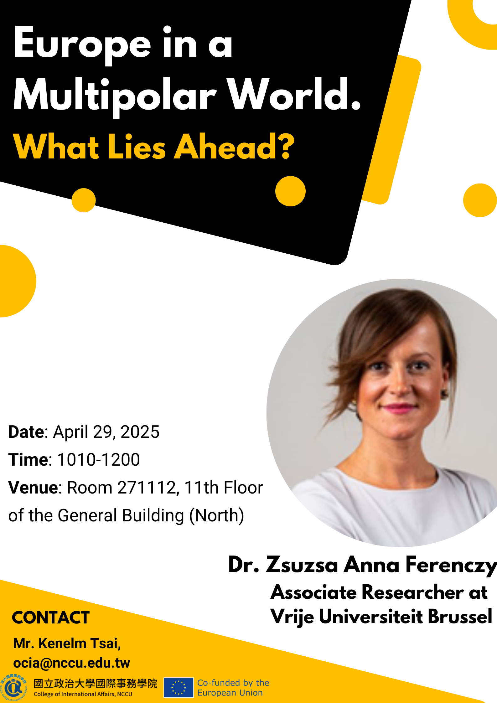 【Lecture】Europe in a Multipolar World. What Lies Ahead?